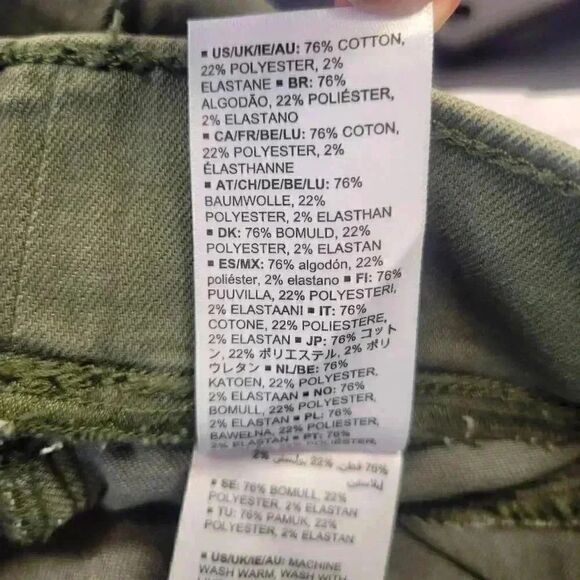 Amazon Essentials Women's Khaki Green Poly/Spandex Stretch Pull On Jeggings NEW - Picture 13 of 14